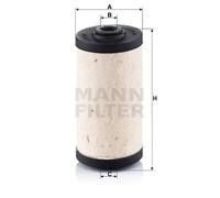 Filtre à carburant Cartouche filtrante BFU 707 MANN-FILTER pour MERCEDES-BENZ