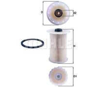 Filtre à carburant Cartouche filtrante KX 229D MAHLE pour FORD S-MAX FOCUS C-MAX
