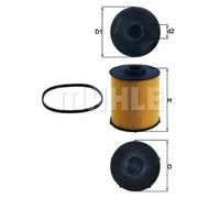 Filtre à carburant Cartouche filtrante KX 70D MAHLE pour MERCEDES-BENZ