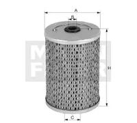 Filtre à carburant Cartouche filtrante P 1018/1 MANN-FILTER