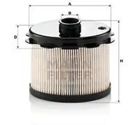 Filtre à carburant Cartouche filtrante PU 1021 x MANN-FILTER pour CITROËN TOYOTA