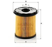 Filtre à carburant Cartouche filtrante PU 822 x MANN-FILTER pour RENAULT DACIA