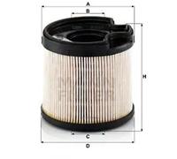 Filtre à carburant Cartouche filtrante PU 922 x MANN-FILTER pour CITROËN FIAT