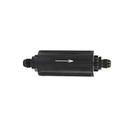 Filtre à carburant de voiture Filtre carburant alu Ø50mm, inox E85 élément acier 100μm, raccords AN6/AN8/AN10 9mm(RFFS-9MM-BK)