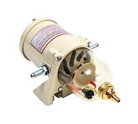 Filtre à Carburant Diesel, Séparateur Eau Carburant 500FG/500FH, Préfiltre Diesel Aluminium 60GPH avec Voyant Transparent, Protection Injection pour Camion Tracteur Bateau Moteur, 30cm