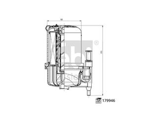 Filtre à carburant febi bilstein 179946