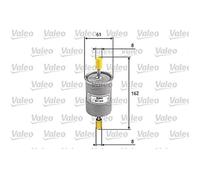 Filtre à carburant Fiat punto i 1.1 55 Volskwagen polo III - VALEO - 587008