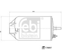 Filtre à carburant Filtre de conduite 178897 FEBI BILSTEIN pour VW MAN