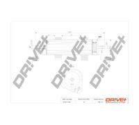 Filtre à carburant Filtre de conduite DP1110.13.0079 Drve+ pour AUDI A6 C7 Q7