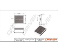 Filtre à carburant Filtre de conduite DP1110.13.0098 Drve+ pour RENAULT CLIO II