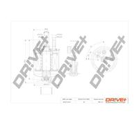 Filtre à carburant Filtre de conduite DP1110.13.0113 Drve+ pour RENAULT