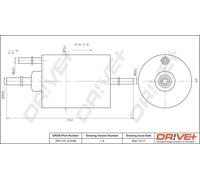 Drve+ DP1110.13.0189 Filtre à carburant pour AUDI,LAMBORGHINI,SEAT