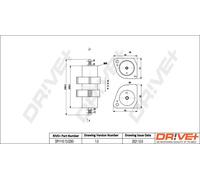 Filtre à carburant Filtre de conduite DP1110.13.0293 Drve+ pour AUDI PORSCHE