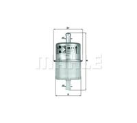 Filtre à carburant Filtre de conduite KL 11 OF KNECHT pour MAZDA HONDA GAZ