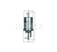 Filtre à carburant Filtre de conduite KL 156/3 MAHLE pour SEAT VW AUDI SKODA