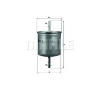 Filtre à carburant Filtre de conduite KL 196 KNECHT pour VOLVO V40 Break S80 I