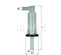 Filtre à carburant Filtre de conduite KL 33 OF MAHLE pour MERCEDES-BENZ DAEWOO