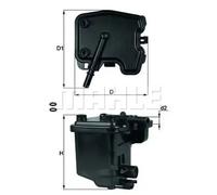 KNECHT - Filtre à carburant KL 431D - Réf. KNEKL 431D