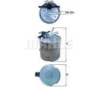 Filtre à carburant Filtre de conduite KL 440/37 MAHLE pour NISSAN PATHFINDER III