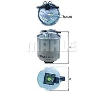 Filtre à carburant Filtre de conduite KL 440/39 KNECHT pour NISSAN RENAULT