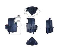 Filtre à carburant Filtre de conduite KL 469 KNECHT pour RENAULT CLIO III