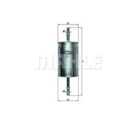 Knecht Filter Filtre à carburant KL 559 – Filtre de conduite Compatible FORD MAZDA VOLVO