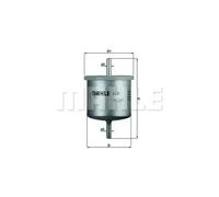 Knecht Filter Filtre à carburant KL 61 pour Ford Mazda
