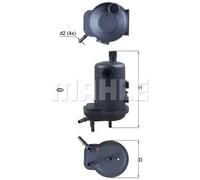 Filtre à carburant Filtre de conduite KL 633D KNECHT pour RENAULT NISSAN