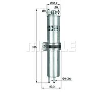 Filtre à carburant Filtre de conduite KLH 12 MAHLE pour BMW ALPINA