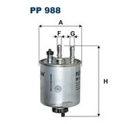 Filtre à carburant Filtre de conduite PP 988 FILTRON pour RENAULT KANGOO BE BOP