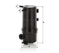 Filtre à carburant MANN-FILTER WK 10 046 Z