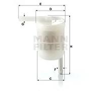 Filtre à carburant Filtre de conduite WK 42/12 MANN-FILTER pour NISSAN HYUNDAI