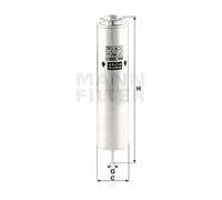 Filtre à carburant Filtre de conduite WK 5005/1 z MANN-FILTER pour MINI BMW