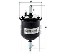 Filtre à carburant Filtre de conduite WK 55/1 MANN-FILTER pour HYUNDAI ACCENT II