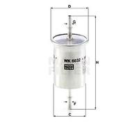 Filtre à carburant Filtre de conduite WK 6032 MANN-FILTER pour SMART CITY-COUPE