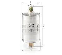 Filtre à carburant MANN-FILTER WK 726