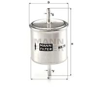 Filtre à carburant Filtre de conduite WK 79 MANN-FILTER pour FORD MAZDA