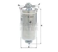 Filtre à carburant MANN-FILTER WK 829/1 x