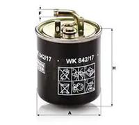 MANN-FILTER WK 842/17 Filtre à carburant - pour Véhicule de tourisme + utilitaires