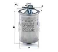 Filtre à carburant MANN-FILTER WK 842/21 x