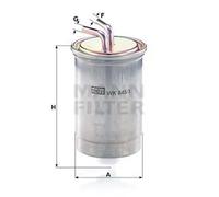 Filtre à carburant Filtre de conduite WK 845/3 MANN-FILTER pour FORD MAZDA