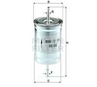 MANN-FILTER WK 850 Filtre à carburant - pour Véhicule de tourisme + utilitaires