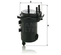Filtre à carburant Filtre de conduite WK 939/17 x MANN-FILTER pour RENAULT