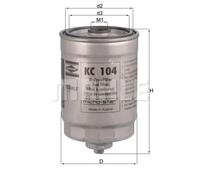 Filtre à carburant Filtre vissé KC 104 KNECHT pour VOLVO S60 I S80 I XC90 I