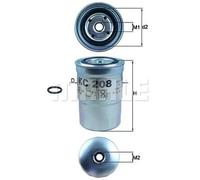 Filtre à carburant Filtre vissé KC 208 MAHLE pour MITSUBISHI Canter PAJERO III