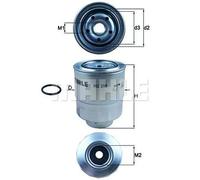 Filtre à carburant Filtre vissé KC 256D MAHLE pour HONDA ACCORD VII FR-V CR-V II