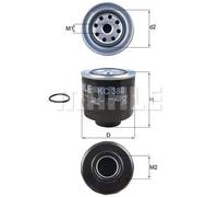 Filtre à carburant Filtre vissé KC 388D KNECHT pour MITSUBISHI L200 / TRITON