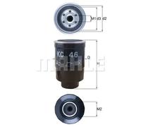Filtre à carburant Filtre vissé KC 46 KNECHT pour MAZDA ISUZU ASIA MOTORS OPEL