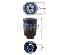 Filtre à carburant Filtre vissé KC 67 KNECHT pour NISSAN CARBODIES BMC FORD LTI