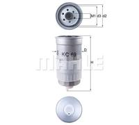 Mahle Original Filtre à carburant Knecht KC69